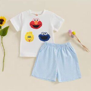 Kids Character Matching Set - White and Blue